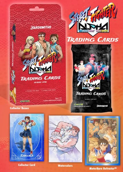 Street Fighter Alpha Trading Cards Collector 12-Box Hanger Case (Cardsmiths 2025)