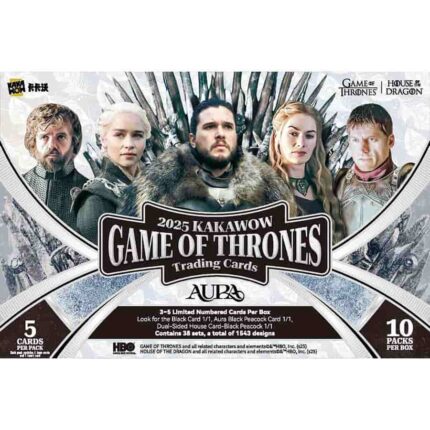 2025 Kakawow Aura Game of Thrones Trading Cards ( 10 Box Hobby Case )